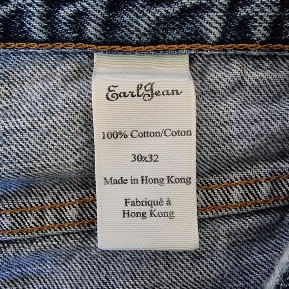 Earl jean men's medium washed relaxed fit jeans size 30x32 - Picture 9 of 11